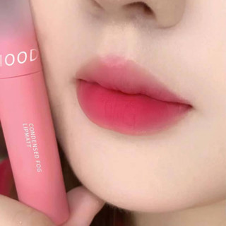 ลิปสติก เนื้อแมตต์กํามะหยี่ กันน้ํา สีชมพูหวาน เครื่องสําอาง สําหรับแต่งหน้า