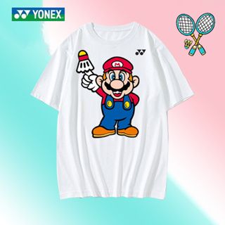 เสื้อกีฬาแขนสั้น ลายทีมแบดมินตัน Yonex สําหรับผู้ชาย และผู้หญิง