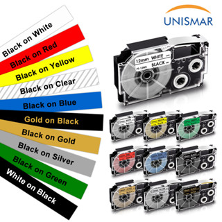 เทปฉลาก ขนาด 9 มม. 12 มม. สําหรับเครื่องพิมพ์ฉลาก Casio EZ X…