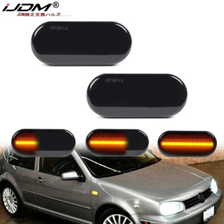 Ijdm ไฟเลี้ยวไดนามิก Led สีเหลืองอําพัน 12V สําหรับ Volkswagen Passat Proton Wira waja Ford Focus Mitsubishi VW Passat Bora Golf 3 4 Polo SB6 Seat 1 ชิ้น