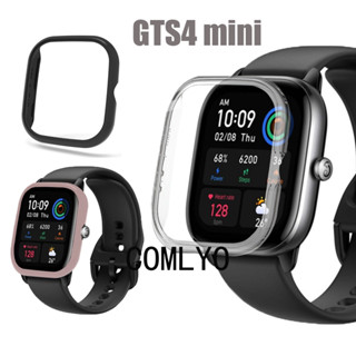 สําหรับ Amazfit GTS 4 Mini เคส PC ฝาครอบป้องกัน กันชน ฟิล์มกันรอยหน้าจอ