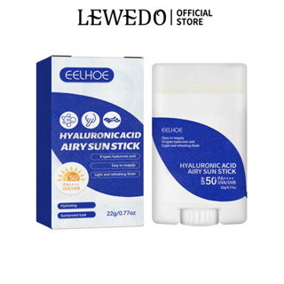 Lewedo ครีมกันแดด กรดไฮยารูลอนิก ให้ความชุ่มชื้น น้ําหนักเบา กันน้ํา SPF50+UV 22 กรัม