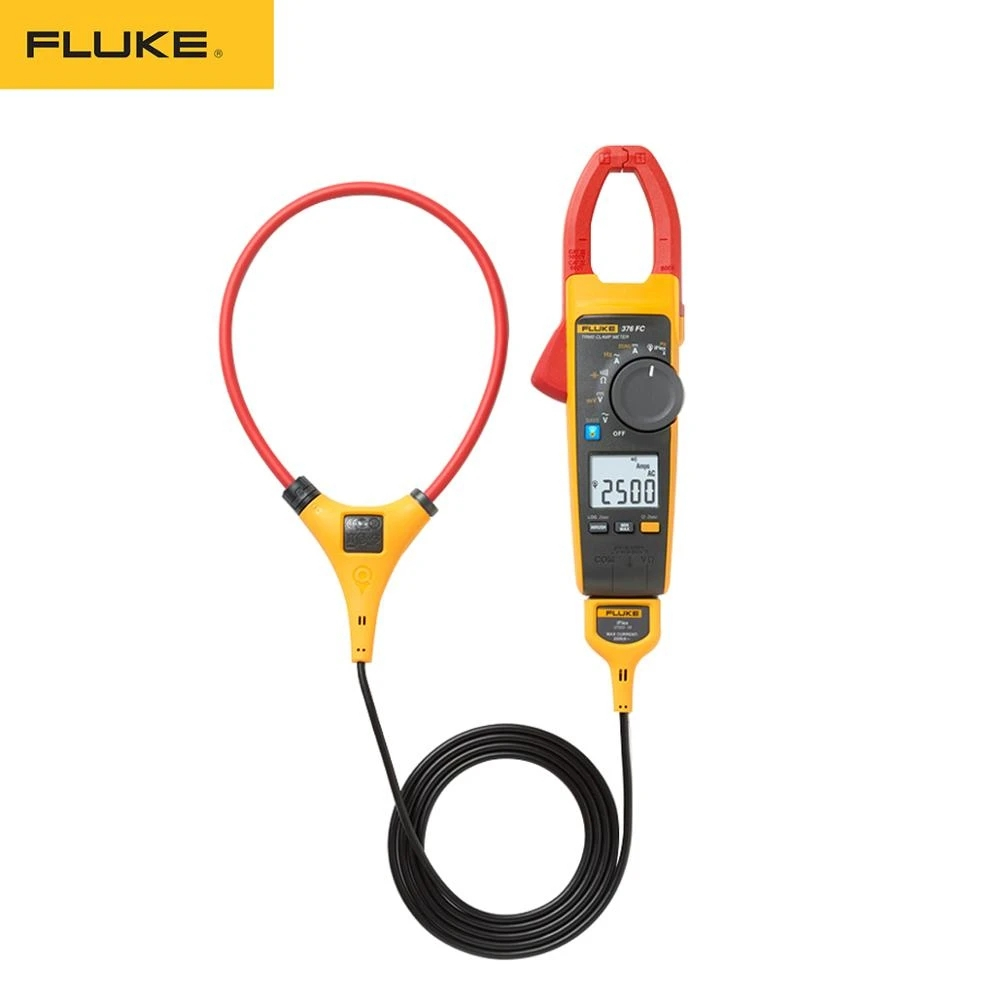Fluke 376FC True RMS 1000A แคลมป์มิเตอร์ AC/DC พร้อม iFlex 2500A AC พร้อมใบรับรองการสอบเทียบ NIST-Tr