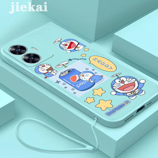 เคส Realme C55 เคสโทรศัพท์ซิลิโคน กันกระแทก ลายการ์ตูนแมว โดเรม่อน น่ารัก