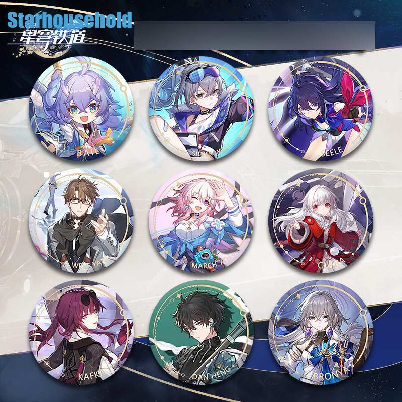 Honkai Star Rail badge Firefly Acheron หมุดเหล ็ กวิลาดฟูซวนประกาย