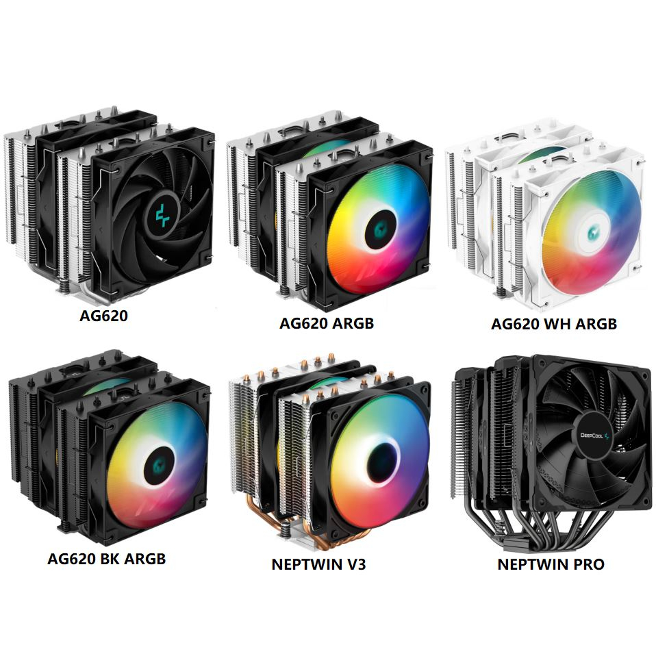 Deepcool AG620 Naptwin GAMMAXX series ท่อความร้อน CPU 6 ท่อ สําหรับ LGA1700 20xx 1200 115x AM5 AM4
