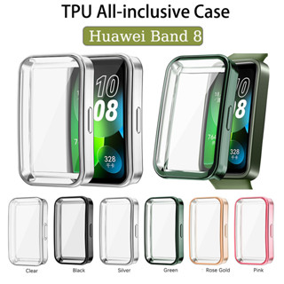 TPU Case For Huawei Band 8 Soft Protective Watch Cover Screen Protector Full Coverage Bumper Accessories For Huawei band8 Shell