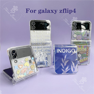 เคสโทรศัพท์มือถือแบบใส กันกระแทก ลาย DYNAMITE INDIGO D-DAY AgustD YTC Suga RM Jimin Face สําหรับ Samsung Zflip3 Zflip4 BTSS-7 Zflip 3 Zflip 4