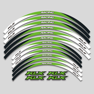 สติกเกอร์เทปสะท้อนแสง ลายทาง สําหรับติดตกแต่งล้อรถจักรยานยนต์ KAWASAKI KLX230 KLX230S KLX230R KLX300 KLX300R