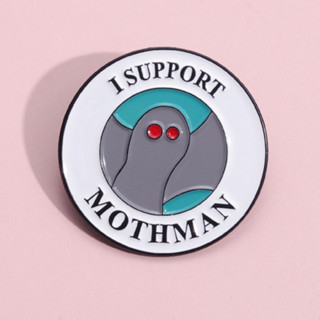 เข็มกลัด รูปการ์ตูน Mothman เครื่องประดับ สําหรับติดปกเสื้อเป้สะพายหลัง DIY