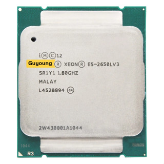 เมนบอร์ด CPU YZX XEON E5 2650LV3 E5 2650L V3 E5-2650LV3 E5-2650L V3 1.8GHz 12-Core LGA 2011-3 สําหรับ X99