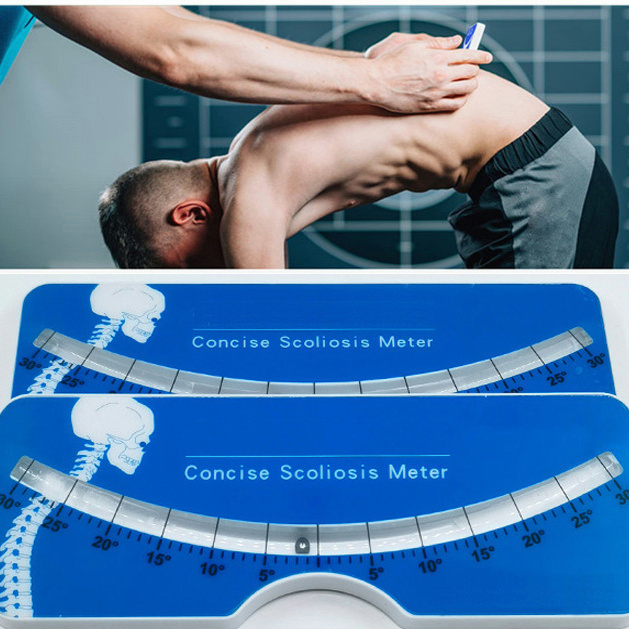 Professional Scoliosis เครื่องวัดกระดูกสันหลังระดับลูกบอลโลหะเครื่องมือวัดสําหรับโรงพยาบาล 0‐30° ช่วงการทดสอบ