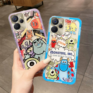 New เคสโทรศัพท์ Realme 10T 5G / C53 / C55 / 10 Pro / Realme10 Pro+ / GT Neo 3 / Neo 3T / Neo2 / GT 2 Pro / GT Master Edition Fashion Cartoon Soft Case Cute Monster Transparent Shockproof Cover เคส Realme10T RealmeC53 RealmeC55 RealmeGTNeo3