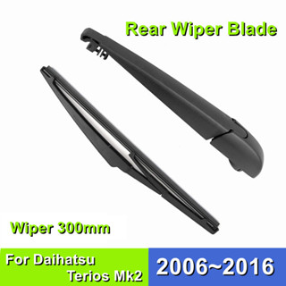 ใบปัดน้ําฝนกระจกหลังรถยนต์ แบบยาง สําหรับ Daihatsu Terios Mk2 12 นิ้ว 300 มม. 2006 2007 2008 2009 2010 2011 2012 2013 2016