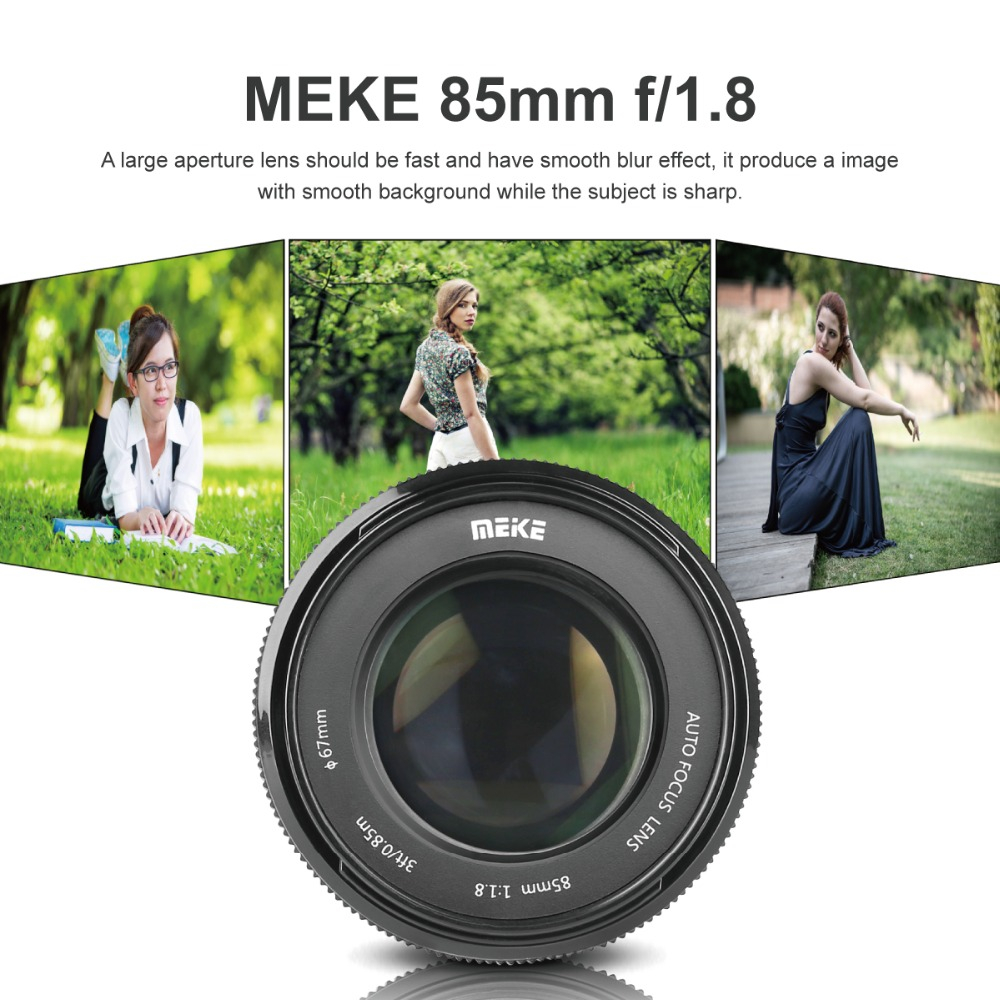 Meike เลนส์โฟกัสอัตโนมัติ 85 มม. F/1.8 สําหรับกล้องดิจิทัล SLR Canon EOS EF Mount
