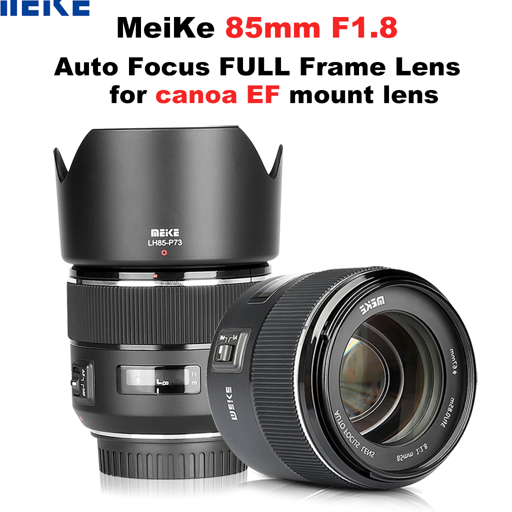 Meike เลนส์โฟกัสอัตโนมัติ 85 มม. F/1.8 สําหรับกล้องดิจิทัล SLR Canon EOS EF Mount