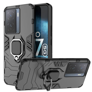 เคสโทรศัพท์มือถือ กันกระแทก พร้อมแหวนขาตั้งแม่เหล็ก สําหรับ Vivo iQOO Z7 5G - iQOO Z7x - iQOO 11 5G