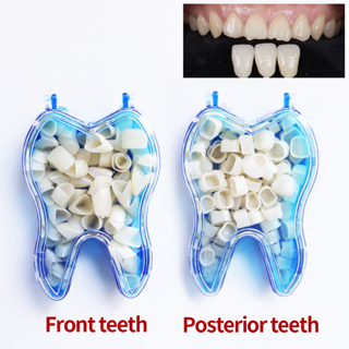 วีเนียร์มงกุฎชั่วคราว สําหรับซ่อมแซมฟันกราม 50 ชิ้น Dental Crown Veneers