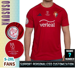 เสื้อกีฬาแขนสั้น ลายทีมชาติฟุตบอล Osasuna 23 24 คุณภาพสูง สําหรับผู้ชาย S - 2XL