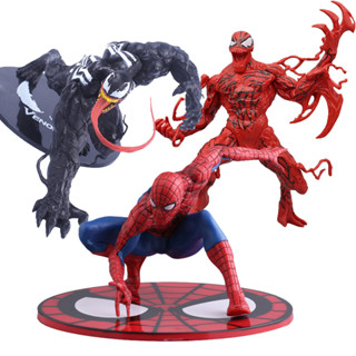 ตุ๊กตาฟิกเกอร์ Venom Spiderman Carnage Spider Man Superhero ของเล่นสําหรับเด็ก