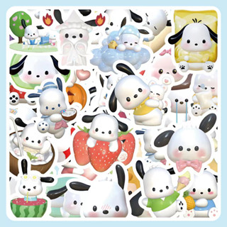 【60 ชิ้น】Pochacco Stickers สติกเกอร์การ์ตูนน่ารัก Pvcสติ๊กเกอร์กันน้ำ สติ๊กเกอร์แล็ปท็อป สติ๊กเกอร์ตกแต่ง