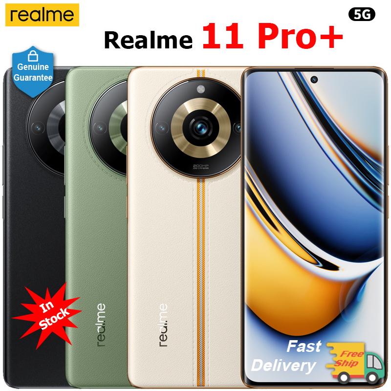 ใหม่ ของแท้ สมาร์ทโฟน Realme 11 Pro Plus 5G 7050 6.7 AMOLED 200MP กล้อง 100W Supercharge 5000 mAh NFC