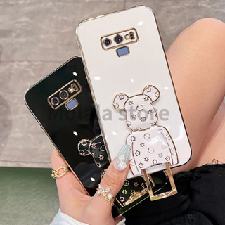 เคสโทรศัพท์ซิลิโคน แบบนิ่ม พร้อมตัวยึด หรูหรา สําหรับ Samsung Galaxy Note 9 8 10 Plus S9 S8 + S10 Plus