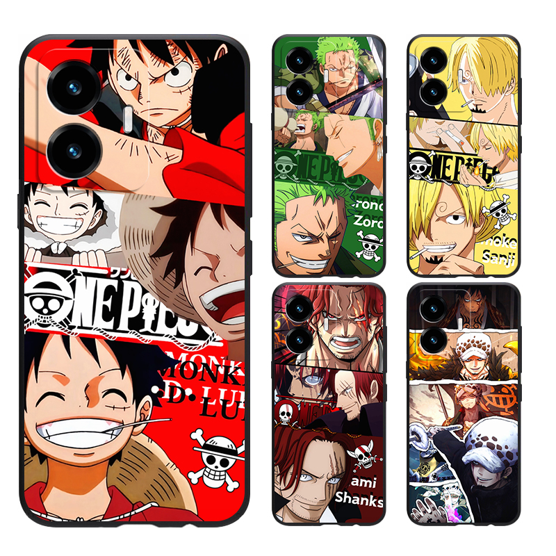 เคส VIVO Y03 Y03T Y27 Y27s Y78 Y36 Y22 22s Y35 Y77 Y31 Y51 Y53S Y76 Y52 Y72 Pro 4G 5G V2247 V2249 V2271A โทรศัพท์มือถือแบบนิ่ม ลายลูฟี่ ZORO Sanji Shanks สําหรับ