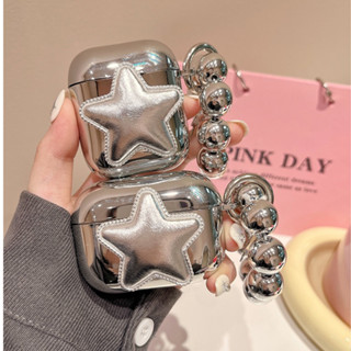 เคสหูฟังบลูทูธ tpu แบบนิ่ม ลายการ์ตูนดาว พร้อมแหวนคล้อง สําหรับ airpods 1 2 pro 3