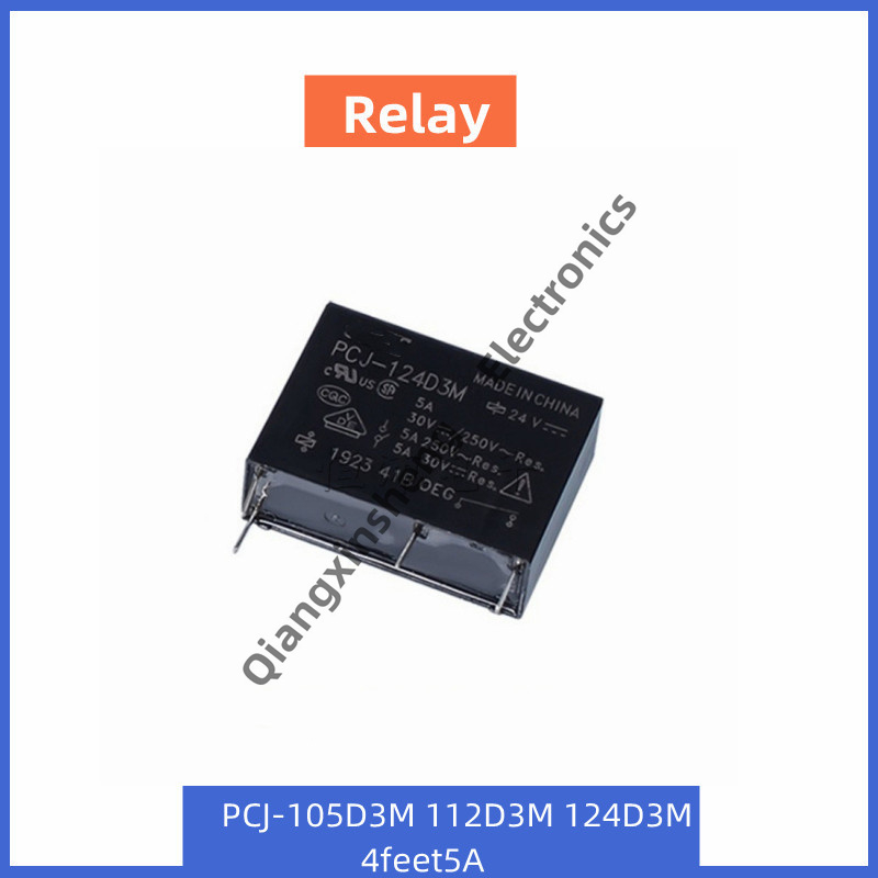 PCJ-105D3M PCJ-112D3M PCJ-124D3M รีเลย์ 4 Pins 5A