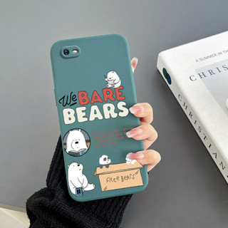 เคสโทรศัพท์มือถือ Tpu ขอบตรง ลายหมี สําหรับ Oppo F1S Oppo F11 Oppo F11pro Oppo F9 F9 PRO Oppo A1K Oppo F7