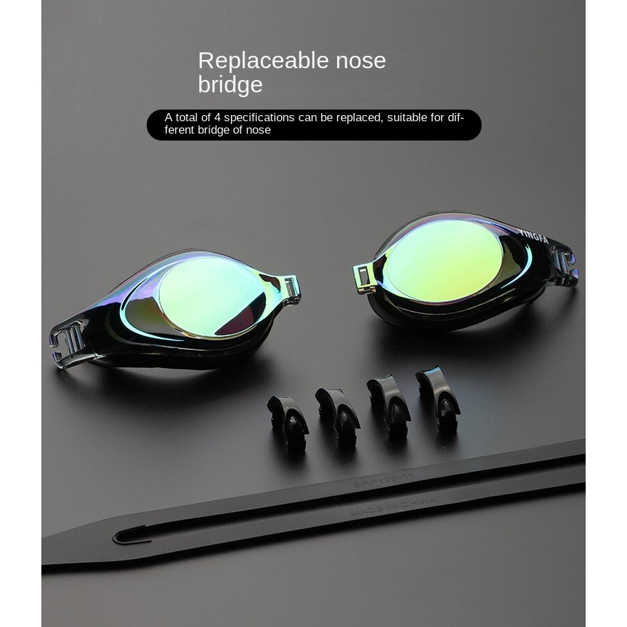 Yingfa แว่นตาว่ายน้ํา กันรังสียูวี มืออาชีพ กันน้ํา HD ชุบไฟฟ้า สําหรับทุกเพศ ทุกวัย - รูปที่ 3