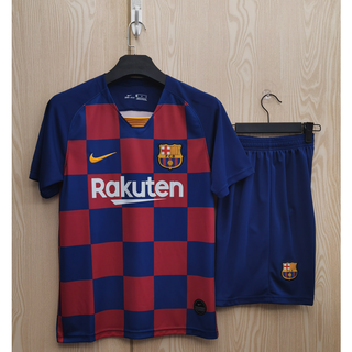 เสื้อกีฬาแขนสั้น ลายทีมชาติฟุตบอล Barcelona 19 20 ชุดเหย้า สําหรับผู้ใหญ่