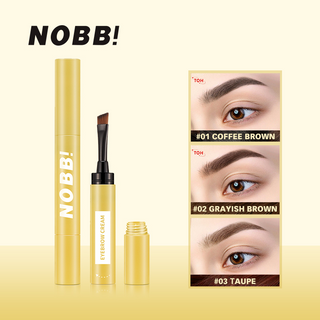 Nobb! ครีมย้อมคิ้ว สีน้ําตาลเข้ม กันน้ํา ให้ความชุ่มชื้น ติดทนนาน 3 สี