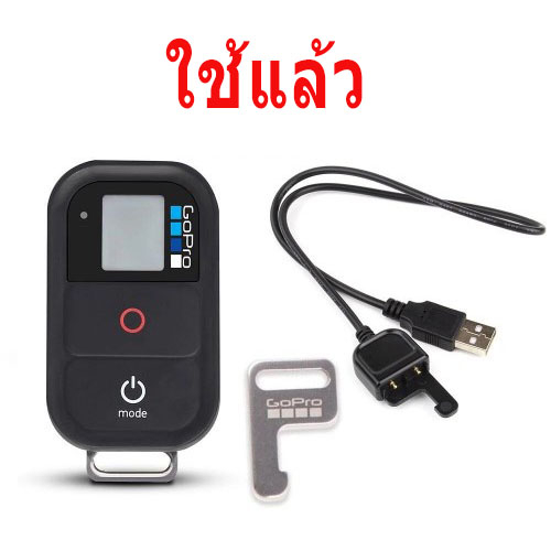 Orig Gopro Remote รีโมตคอนโทรล อุปกรณ์เสริมกล้อง Go Pro Hero 3/3+ Hero 4 Hero 5 Hero 6 Hero 7 Hero 8 Hero Session สีเงิน