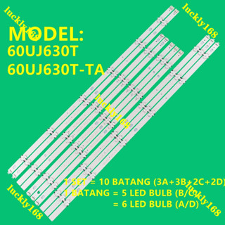 บาร์ไฟแบ็คไลท์ทีวี LED LG 60UJ630T 60UJ630T-TA (ใหม่) (60UJ630T 60UJ630)