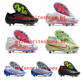 รองเท้าฟุตบอล Neymar Cristiano Ronaldo CR7 Tacos de futbol012 Zoom Mercurial Superfly IX Elite SG