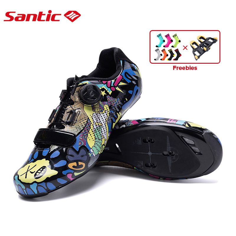 Santic Road รองเท้าปั่นจักรยาน สําหรับผู้ชาย ผู้หญิง เหมาะกับการเล่นกีฬา ปั่นจักรยานเสือหมอบ S22036