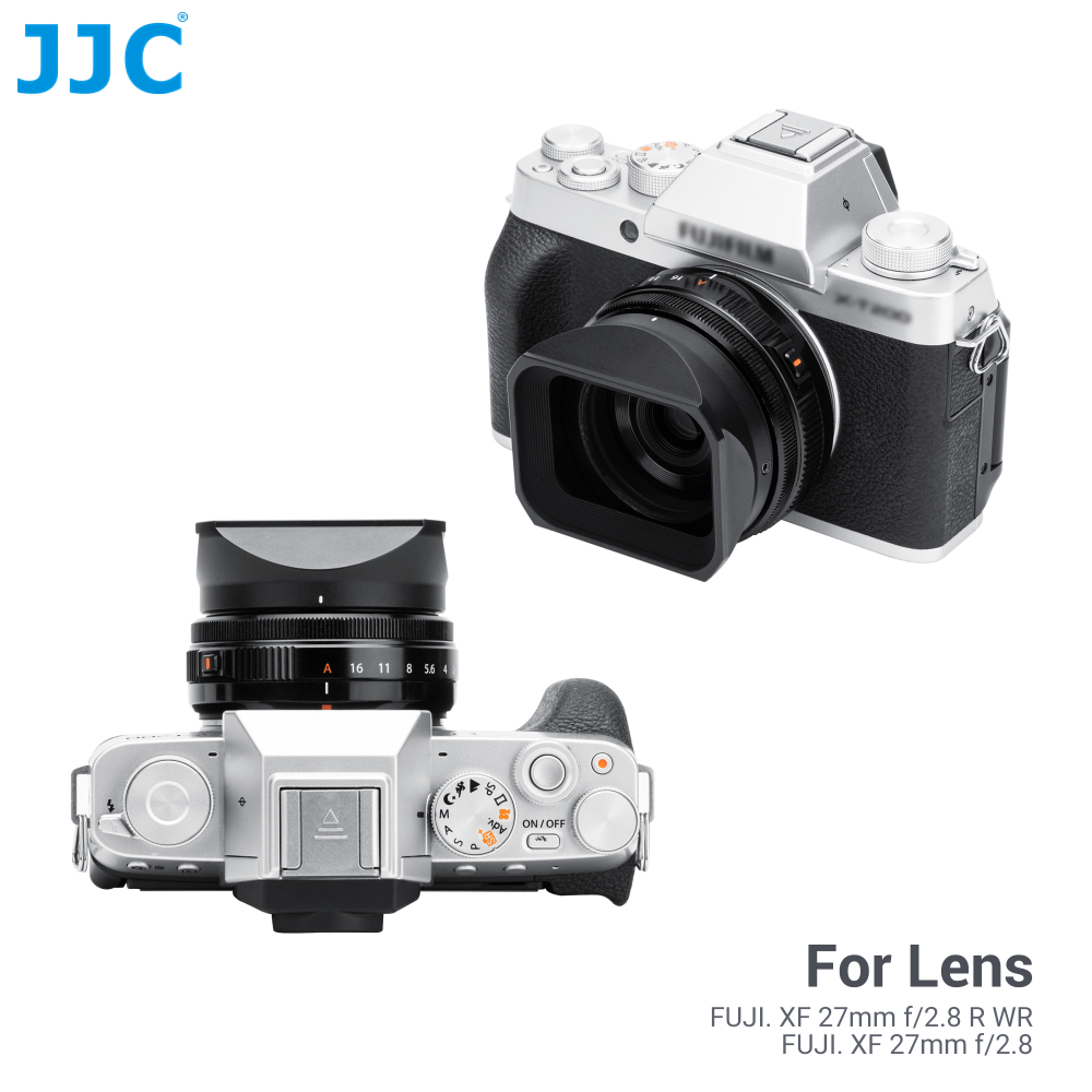JJC Lens Hood เลนส์ฮู้ดอะลูมิเนียมอัลลอย ทรงสี่เหลี่ยม  XF 27mm R WR & XF 23mm F2.8 R WR, ใช้แทนฮูดเลนส์ Fujifilm LH-XF27 ราคา ถูกที่สุด ดีลบีเคเค แกลเลอรีภาพที่ 4
