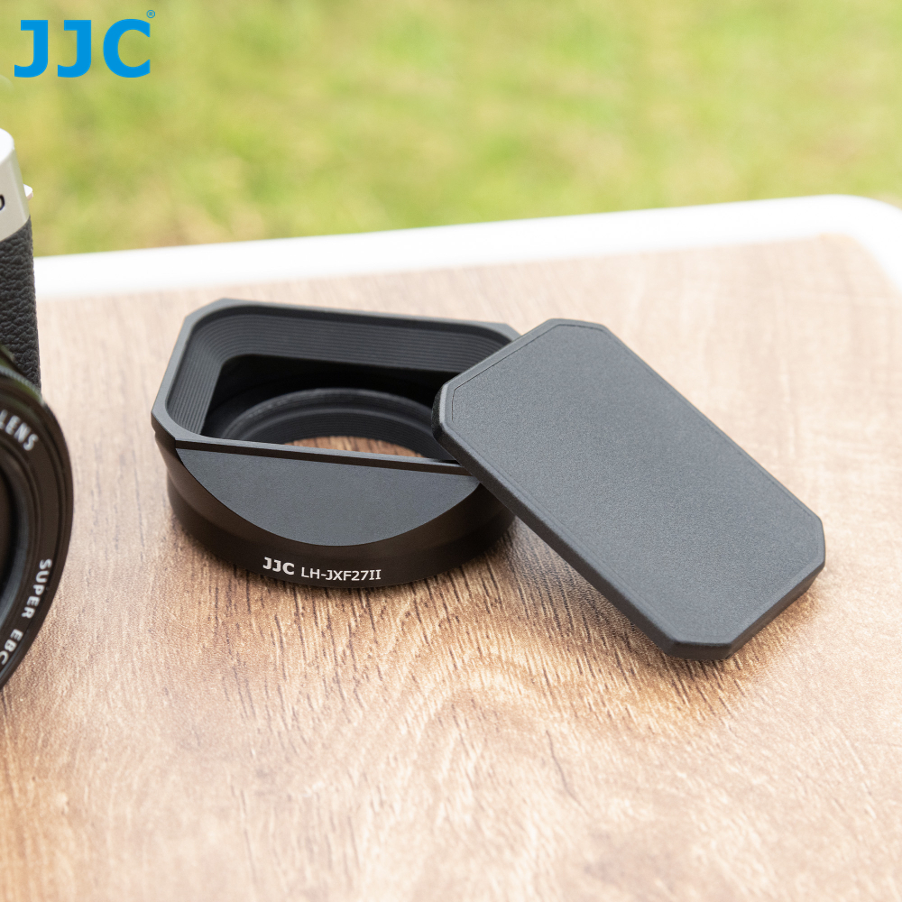JJC Lens Hood เลนส์ฮู้ดอะลูมิเนียมอัลลอย ทรงสี่เหลี่ยม  XF 27mm R WR & XF 23mm F2.8 R WR, ใช้แทนฮูดเลนส์ Fujifilm LH-XF27 ราคา ถูกที่สุด ดีลบีเคเค แกลเลอรีภาพที่ 2
