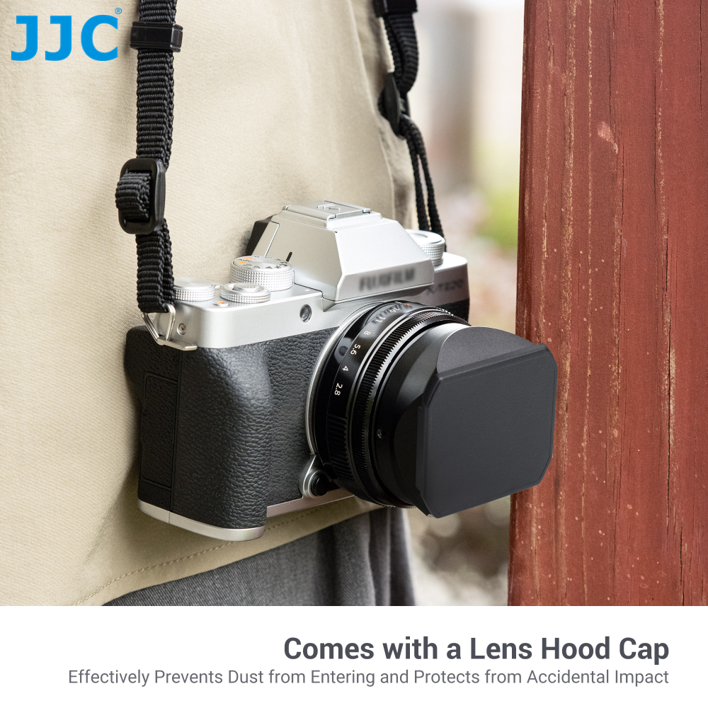 JJC Lens Hood เลนส์ฮู้ดอะลูมิเนียมอัลลอย ทรงสี่เหลี่ยม  XF 27mm R WR & XF 23mm F2.8 R WR, ใช้แทนฮูดเลนส์ Fujifilm LH-XF27 ราคา ถูกที่สุด ดีลบีเคเค แกลเลอรีภาพที่ 8