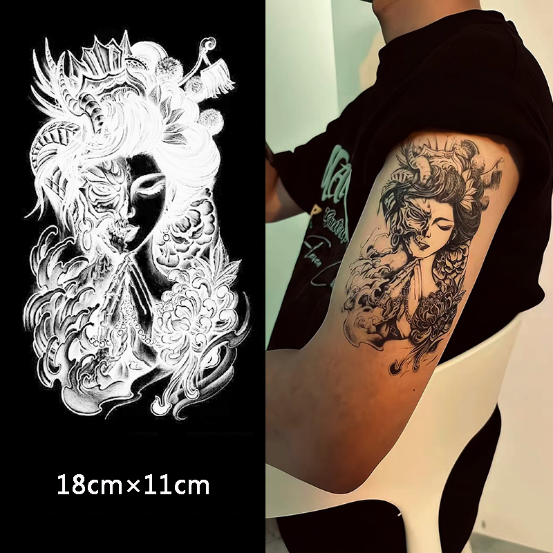 【COCO Magic tattoo】สติกเกอร์รอยสักชั่วคราว กึ่งถาวร กันน้ํา ติดทนนาน 15 วัน 18 ซม.*11 ซม.