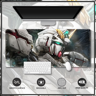 แผ่นรองเมาส์เล่นเกม ขอบยาง ขนาดใหญ่ ลาย Gundam RX-0 สําหรับคอมพิวเตอร์ตั้งโต๊ะ