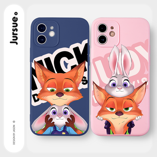 JURSUE เคสคู่ เคสไอโฟน คู่รัก กันกระแทกซิลิโคนนุ่มการ์ตูนตลก…