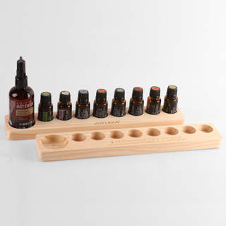 Doterra Doterractra ชั้นวางกล่องน้ํามันหอมระเหย 9 ช่อง ไม้เนื้อแข็ง