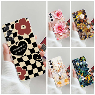 เคสโทรศัพท์มือถือแบบนิ่ม TPU ใส กันกระแทก ลายดอกไม้สวยงาม 2023 สําหรับ Samsung M54 5G SM-M546B