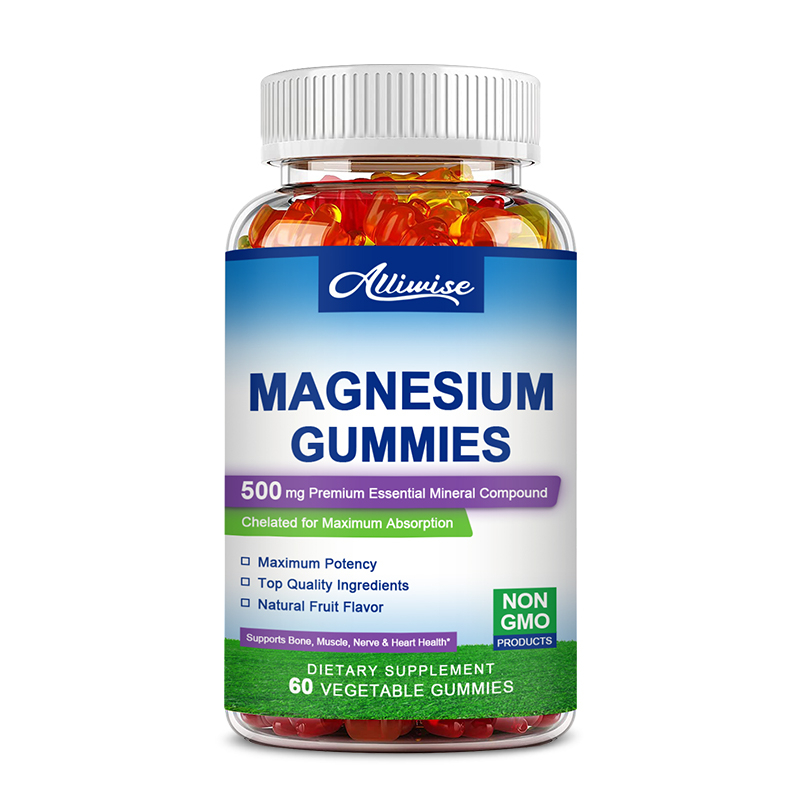 Alliwise Magnesium แมกนีเซียมไกลซิเนต500มก.อาหารเสริมสําหรับการนอนหลับสนับสนุนกระดูกสุขภาพกล้ามเนื้อการกู้คืนหัวใจสุขภาพอารมณ์และสนับสนุนภูมิคุ้มกัน-ความสงบธรรมชาติแมกนีเซียมเ