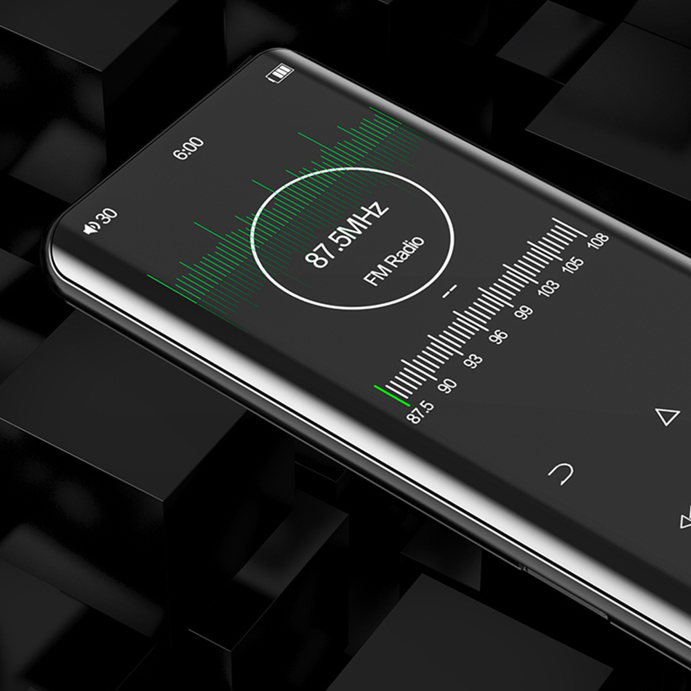 Faaeal RUIZU D25 เครื่องเล่น MP3 บลูทูธ เครื่องเล่นเพลง MP4 แบบพกพา พร้อมลําโพงวิทยุ FM EBook รองรับการ์ด TF