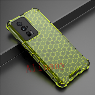 เคส Xiaomi POCO F5 Pro 5G ฮาร์ดเคสกันกระแทกเคสโทรศัพท์ Honeycomb Clear Shockproof Silicone Back Cover Xiaomi POCOF5 Pro 5G Case