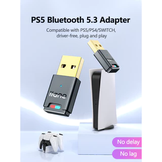 Llano อะแดปเตอร์รับส่งสัญญาณ USB บลูทูธ 5.3 สําหรับ Switch PS5 PS4 หูฟัง เครื่องเสียง และเกมแพด